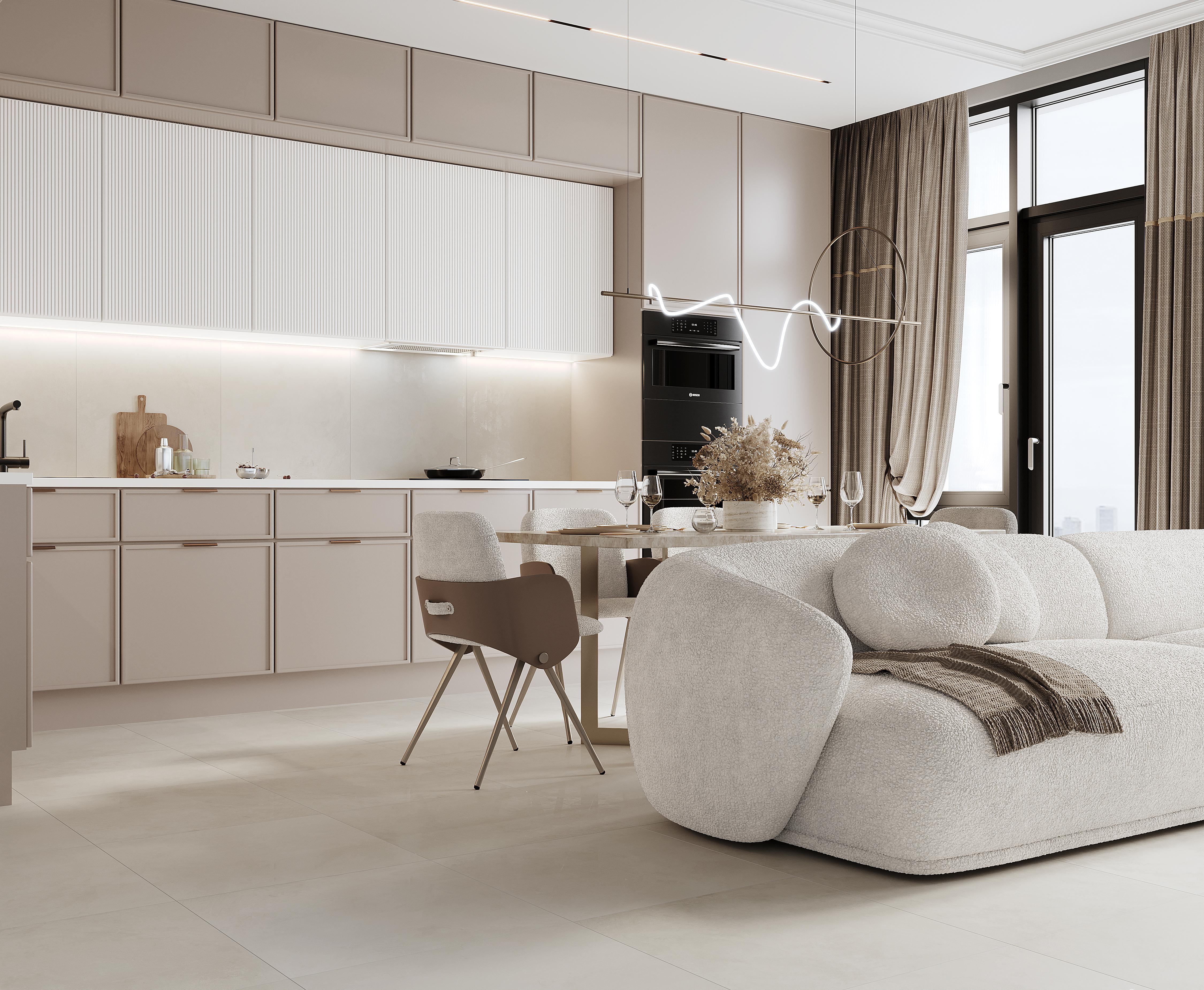 Керамическая эволюция: Интерьерные решения с коллекцией Evolution Blanco 40х80 от LAPARET